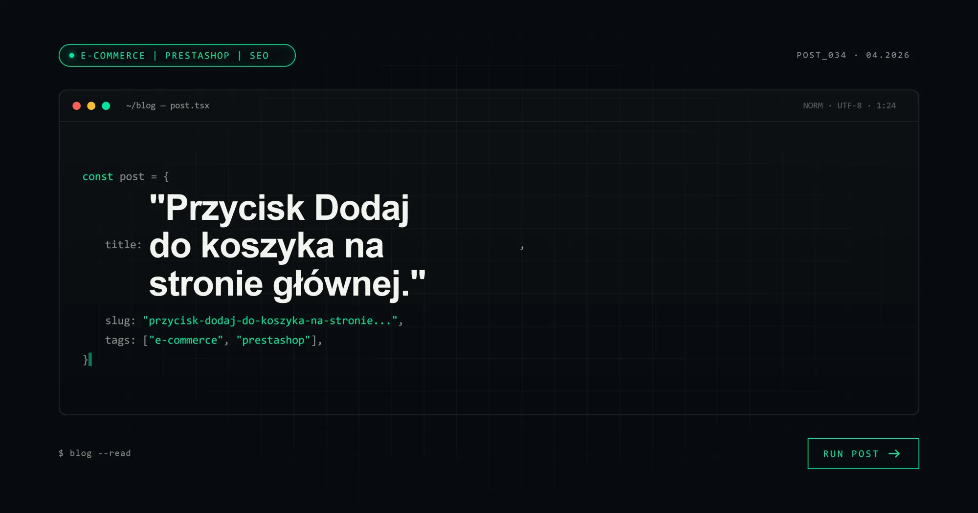 Przycisk Dodaj do koszyka na stronie głównej.