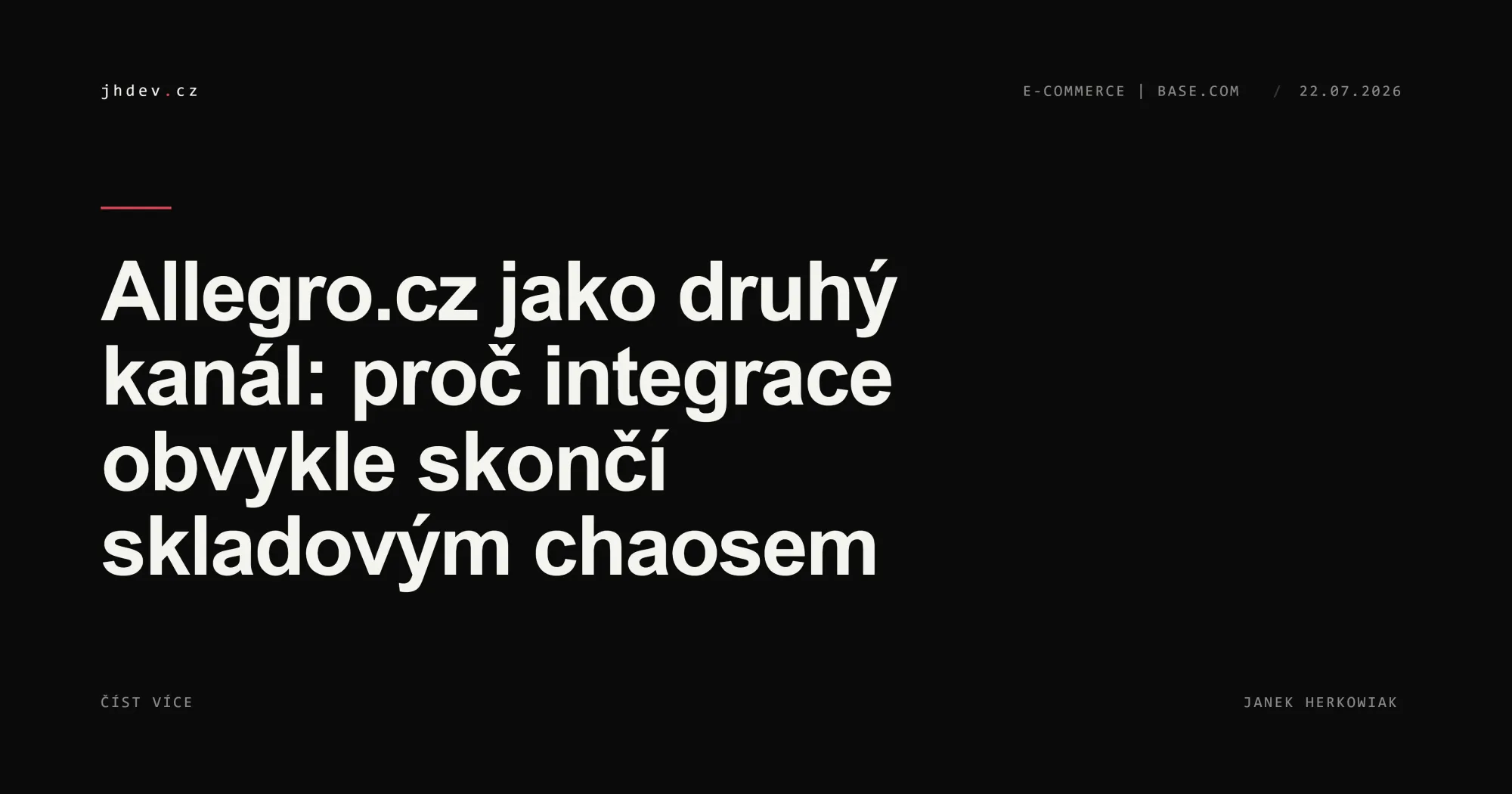 Allegro jako drugi kanał: dlaczego integracja zwykle kończy się chaosem magazynowym