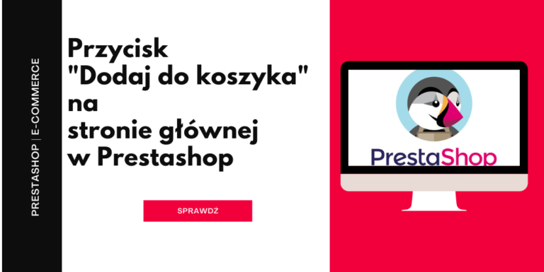 Przycisk Dodaj do koszyka na stronie głównej.